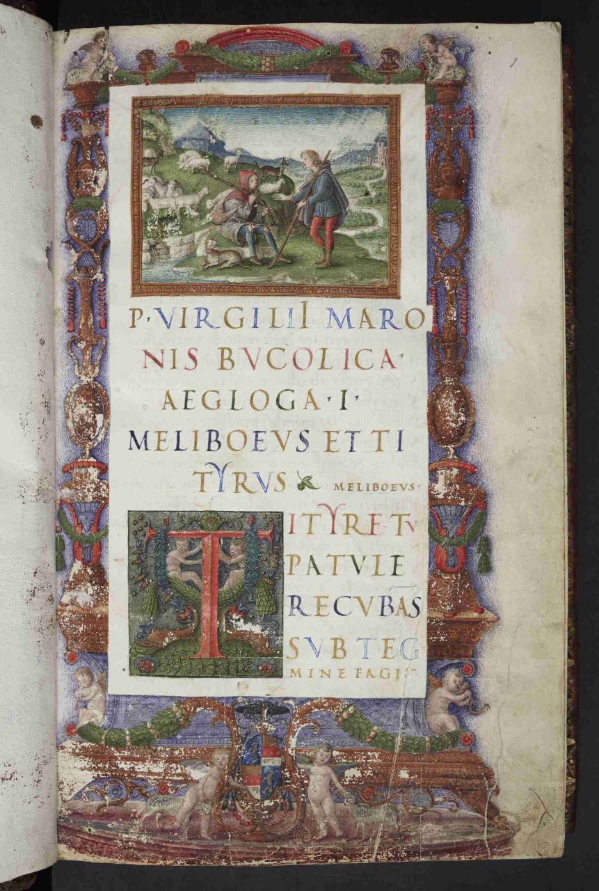 P. Virgilii Maronis Opera, viz. Bucolica, f 1;-. Georgica, with the Arguments Attributed to Ovid (Riese, Anthologia Latina, 1869, No. 2), f. 17;-Aeneis, with the Arguments (op. cit. no. 1) and at the Beginning (f. 58 b) the Twelve Lines Attributed to Basilius, Headed 'Quae Contineant Duodecim Aeneidos Libri' (op. cit. no. 634), f. 59. Late 15th century. MS King's Manuscripts Kings MS 24. British Library. Archives Unbound, link.gale.com/apps/doc/AKFFLI443698522/GDSC?u=asiademo&sid=bookmark-GDSC&xid=c5e2aec6&pg=5.