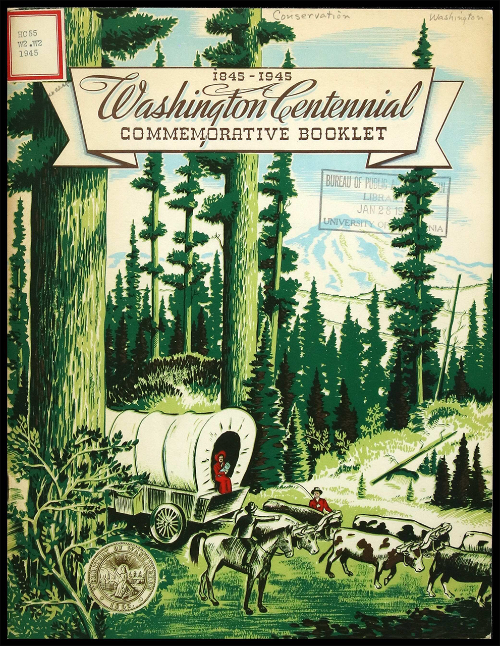 1845-1945 Washington Centennial Commemorative Booklet. State Department of Conservation and Development.