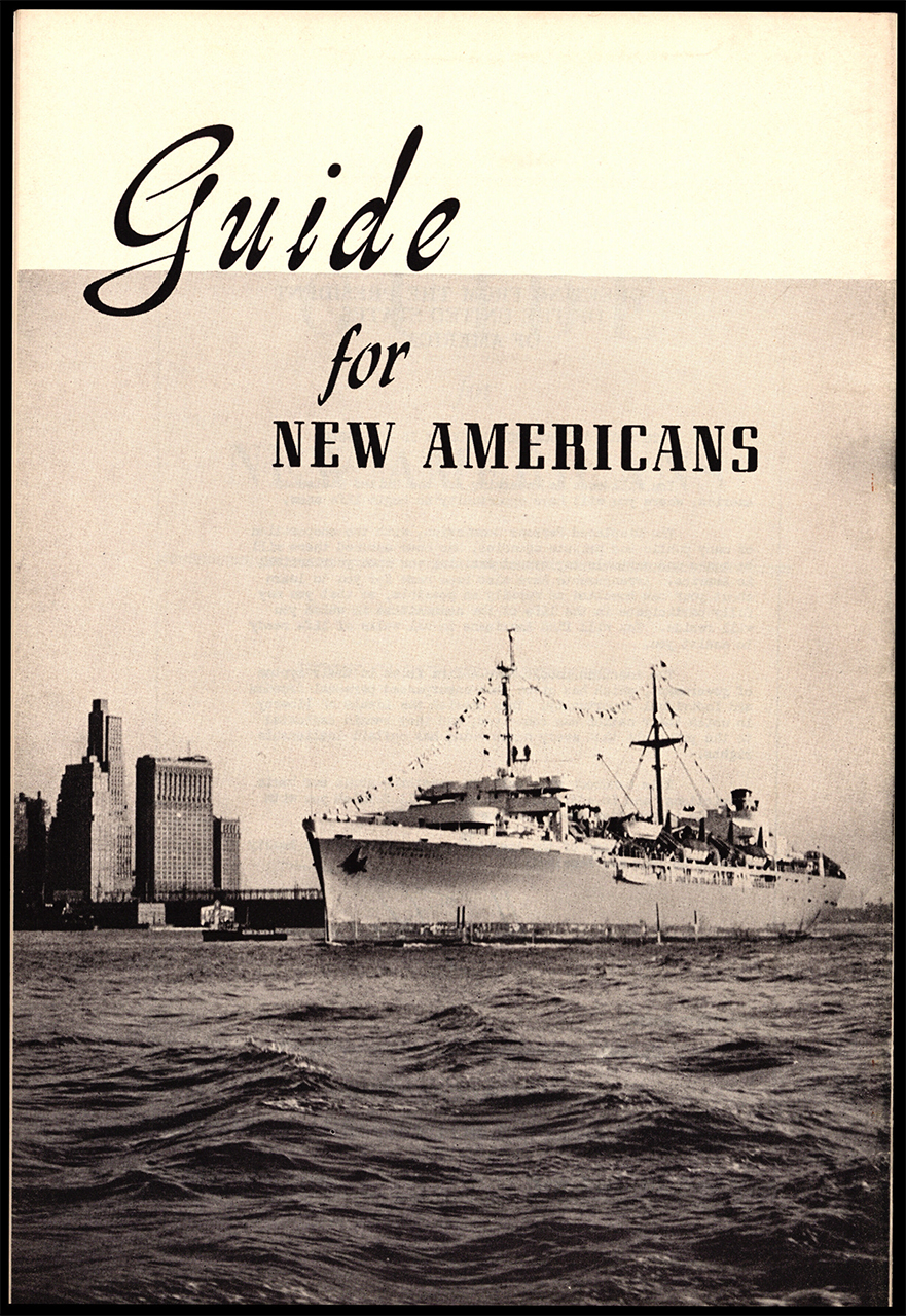 ACVAFS: Publications - 1949 Guide for New Americans in Polish and Yiddish - Second Printing. Feb. 1950. Rutgers University Libraries, Manuscripts and Archives.